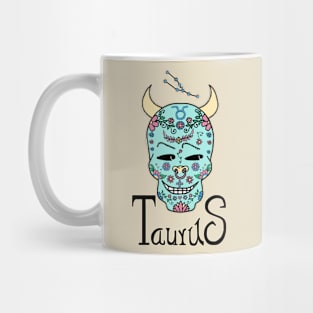 Taurus Zodiac Dia De Los Muertos Style Mug